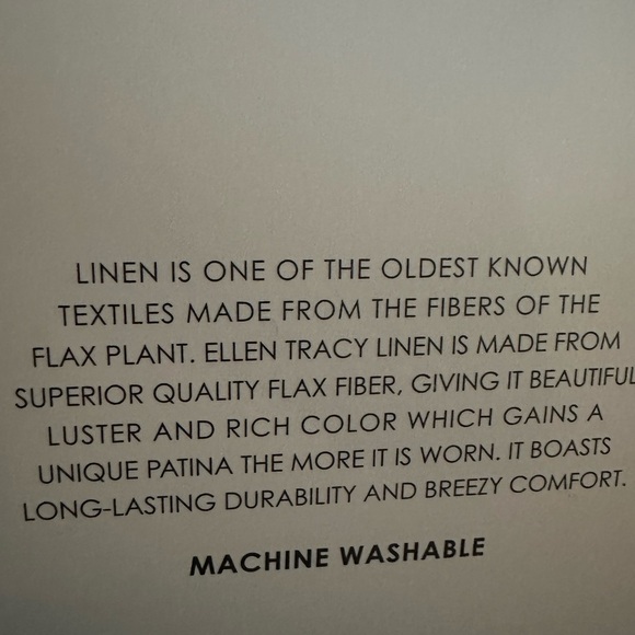 Ellen Tracy linen pants size L - Picture 7 of 8